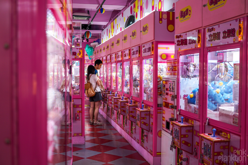 claw machine games in Taipei, Taiwan