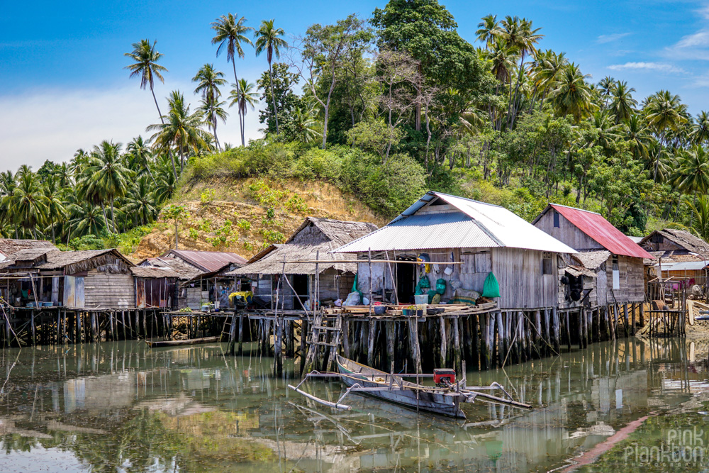 floating houses in Katupat village, Togean Islands