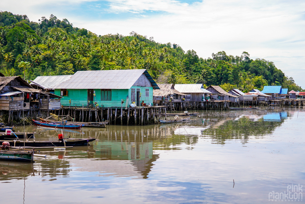 floating houses in Katupat village, Togean Islands