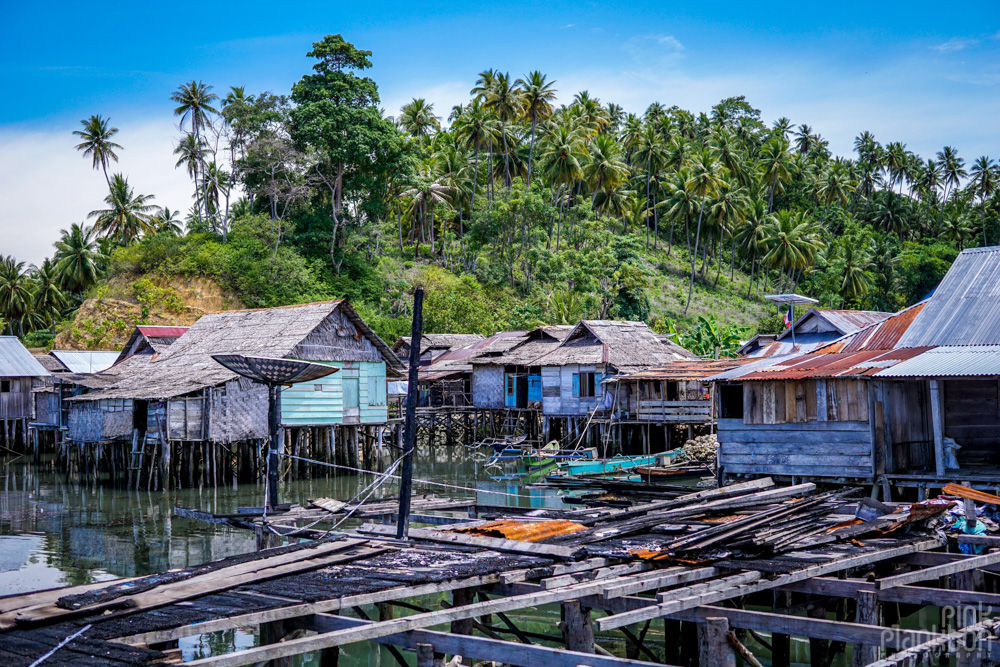 floating houses in Katupat village, Togean Islands