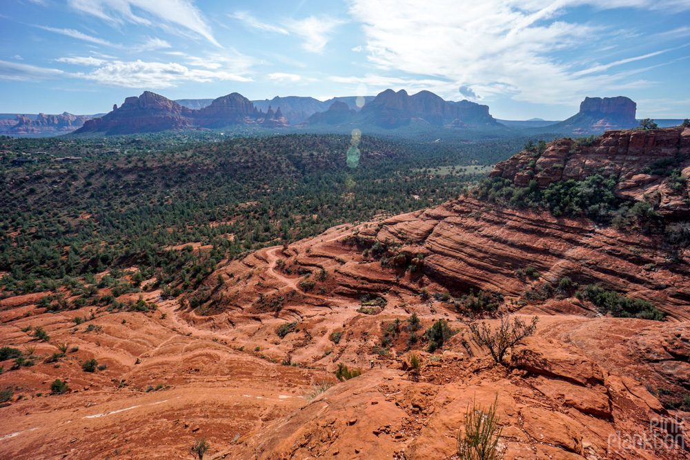 view from Cathedral Rock in Sedona