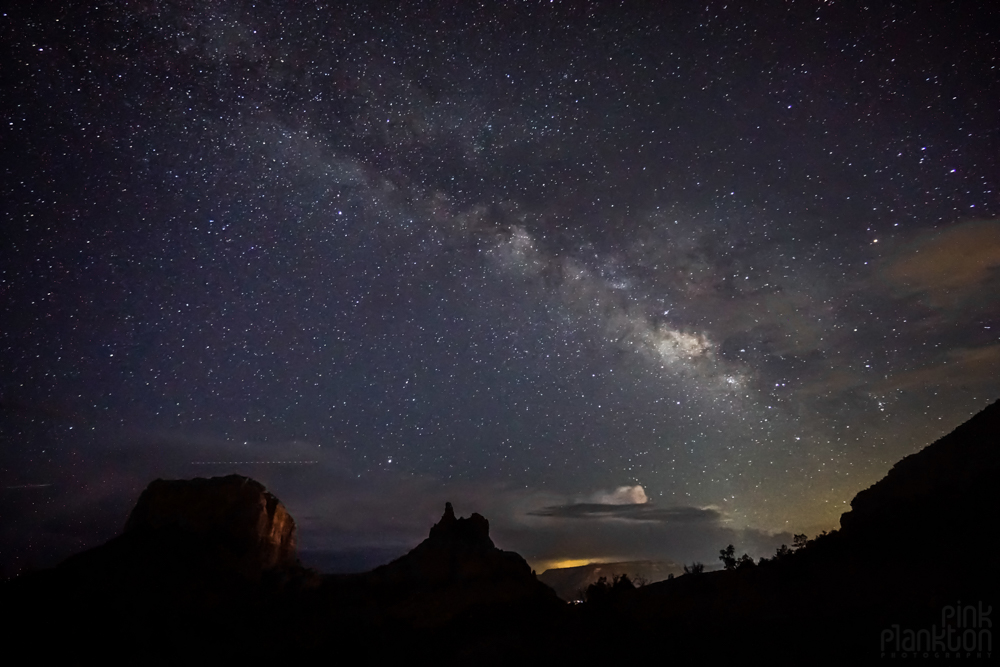 Milky Way and stars over Sedona