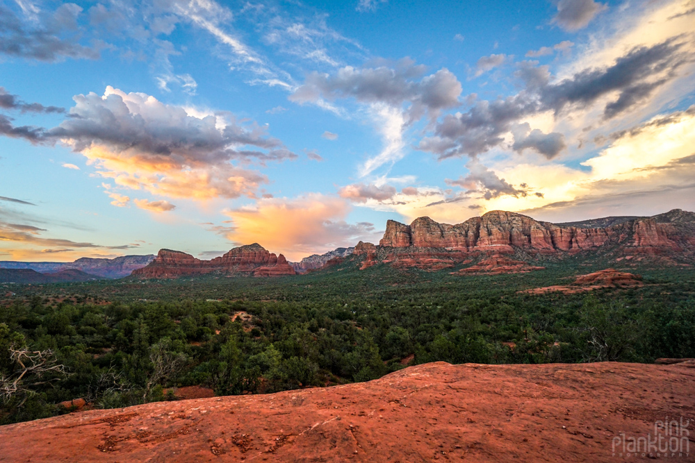 sunset at Yavapai Vista in Sedona