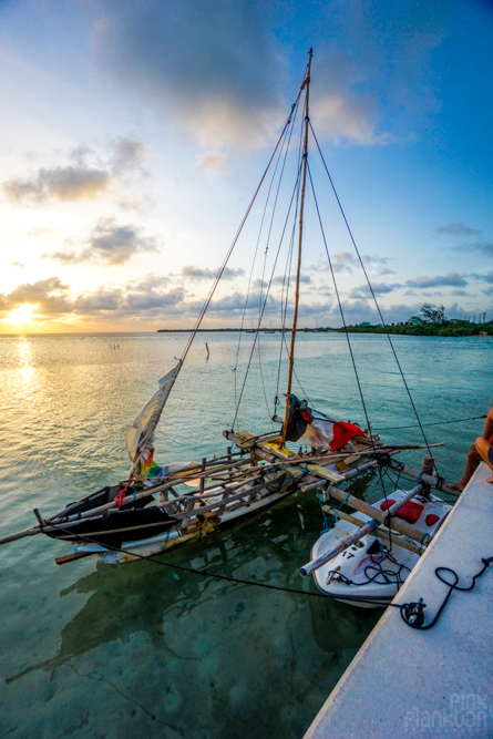 man-made scrap sailboat