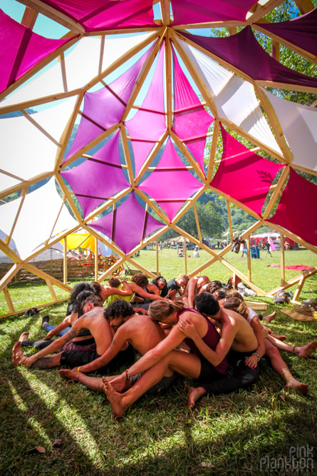 workshop dome at Cosmic Convergence Festival