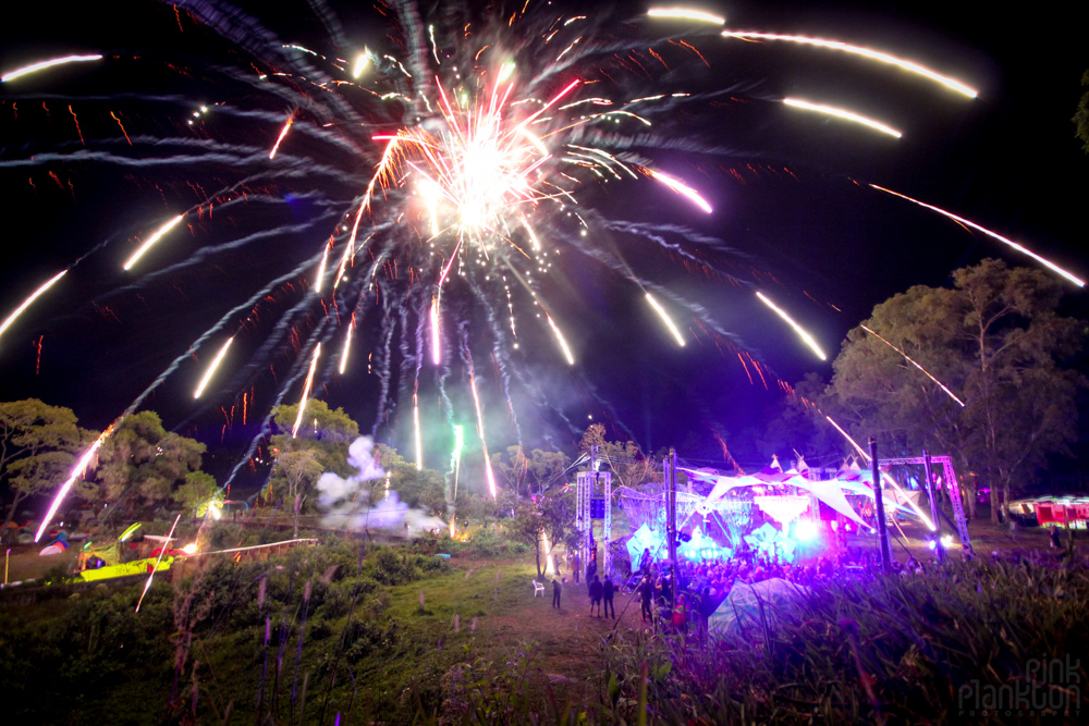 Fireworks at Cosmic Convergence Festival