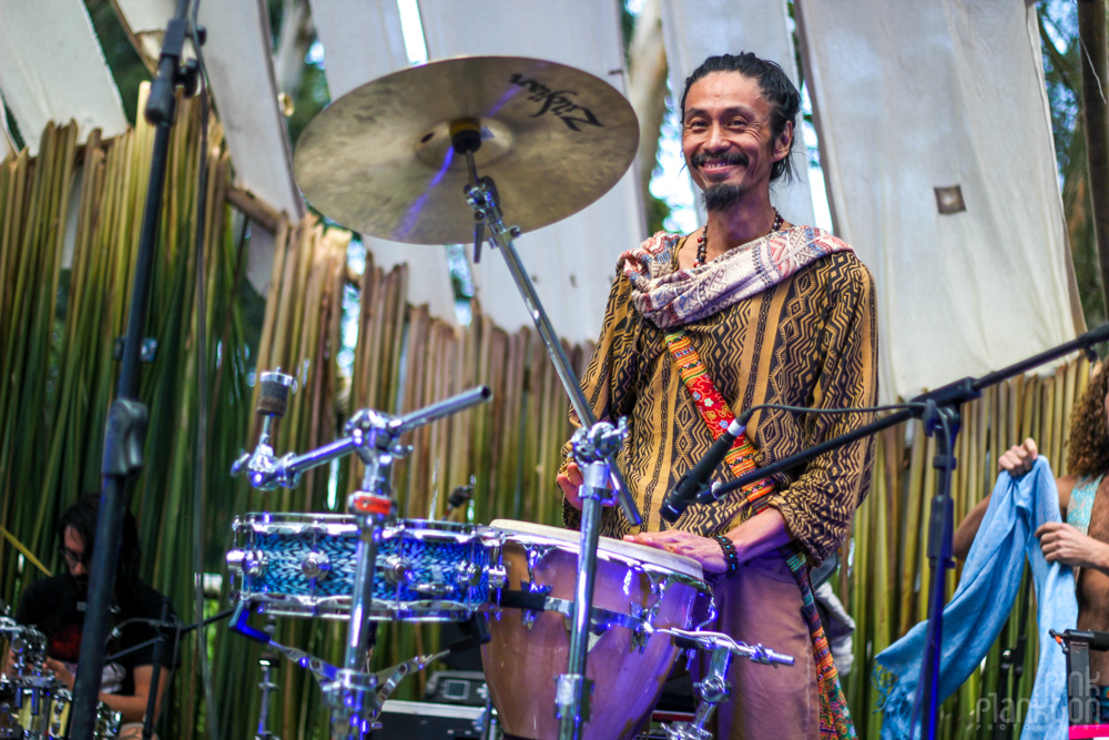 drummer on stage at Cosmic Convergence Festival