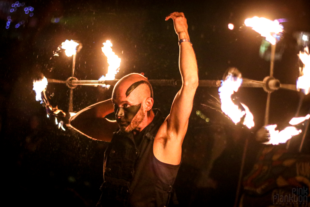 Fire performers at Cosmic Convergence Festival