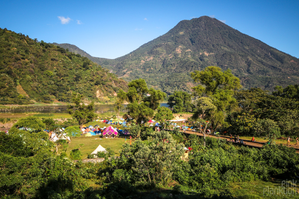 volcano view at Cosmic Convergence Festival