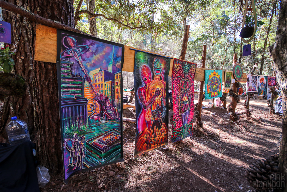 visionary art gallery at Festival Psycristrance