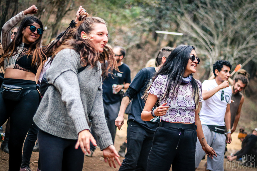 crowd dancing at Festival Psycristrance