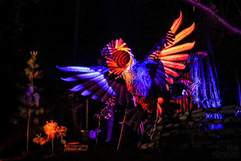 bird shaped stage at Festival Psycristrance