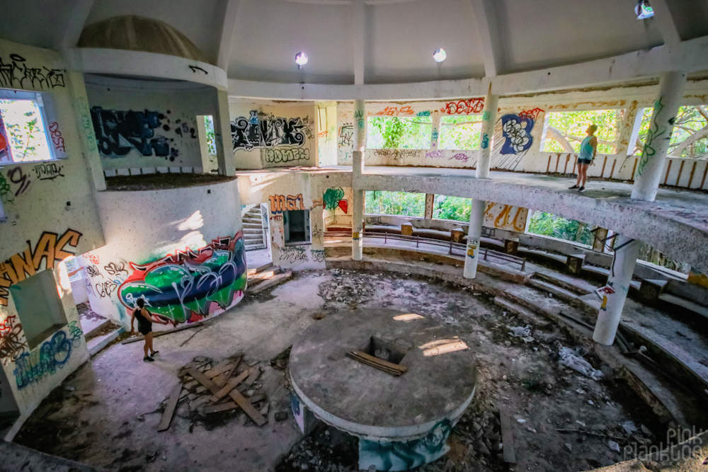 abandoned strip club in Playa del Carmen, Mexico