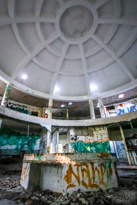 abandoned strip club in Playa del Carmen, Mexico