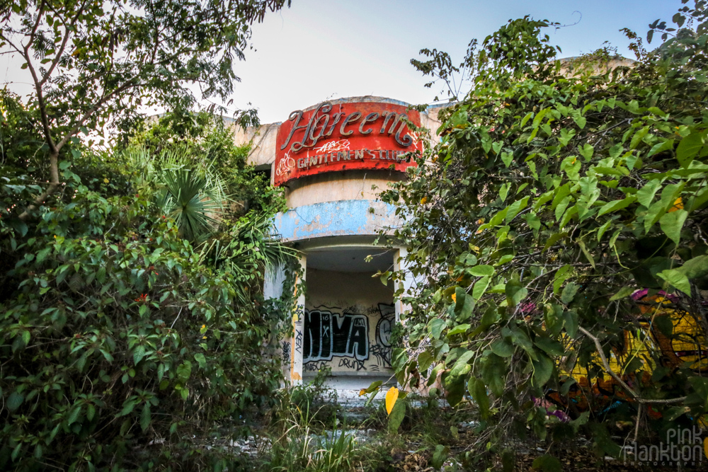 abandoned strip club in Playa del Carmen, Mexico