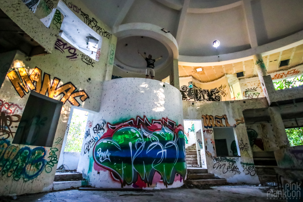 abandoned strip club in Playa del Carmen, Mexico