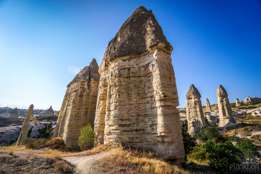 penis-shaped rock formations in Gorkundere Valley in Cappadocia, Turkey