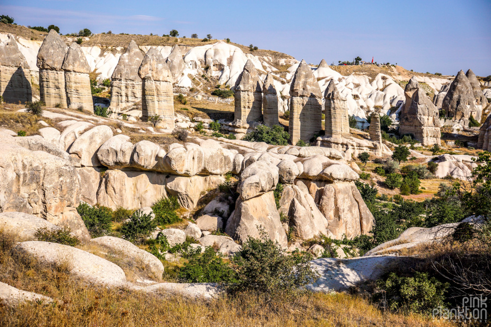 penis-shaped rock formations in Gorkundere Valley in Cappadocia, Turkey