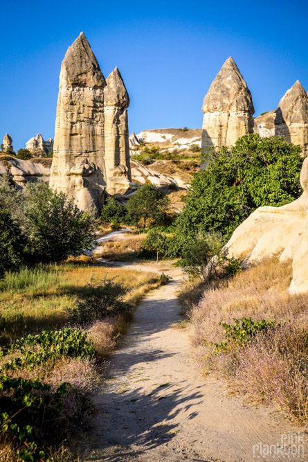 penis-shaped rock formations in Gorkundere Valley in Cappadocia, Turkey