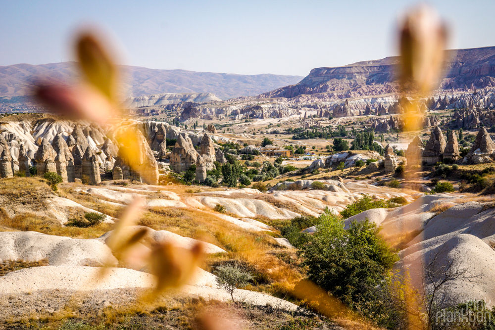 view of Cappadocia from Gorkundere Valley in Cappadocia, Turkey