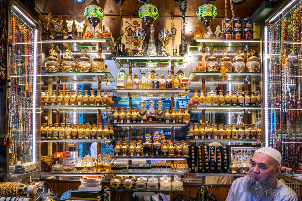 perfume store in Istanbul's Spice Bazaar