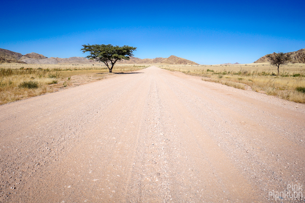 dirt road in Namibia