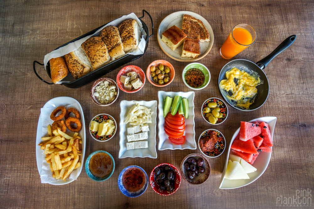 Turkish Breakfast at Azalea Terrace Hotel in Cappadocia, Turkey