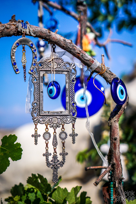 Nazar boncuk evil blue eye in Cappadocia, Turkey