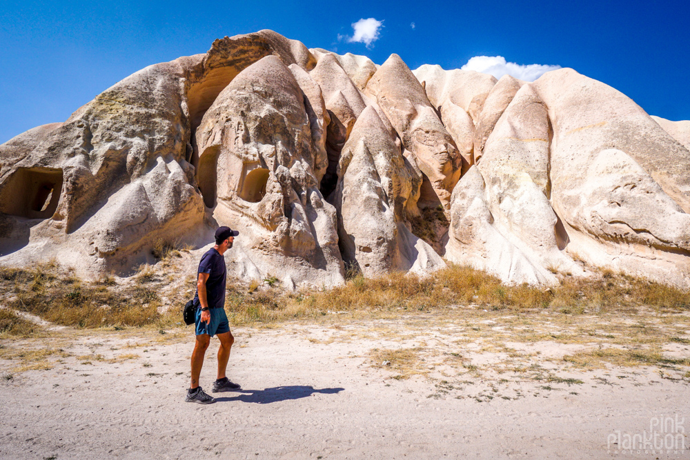 Hike in Red Valley in Cappadocia, Turkey