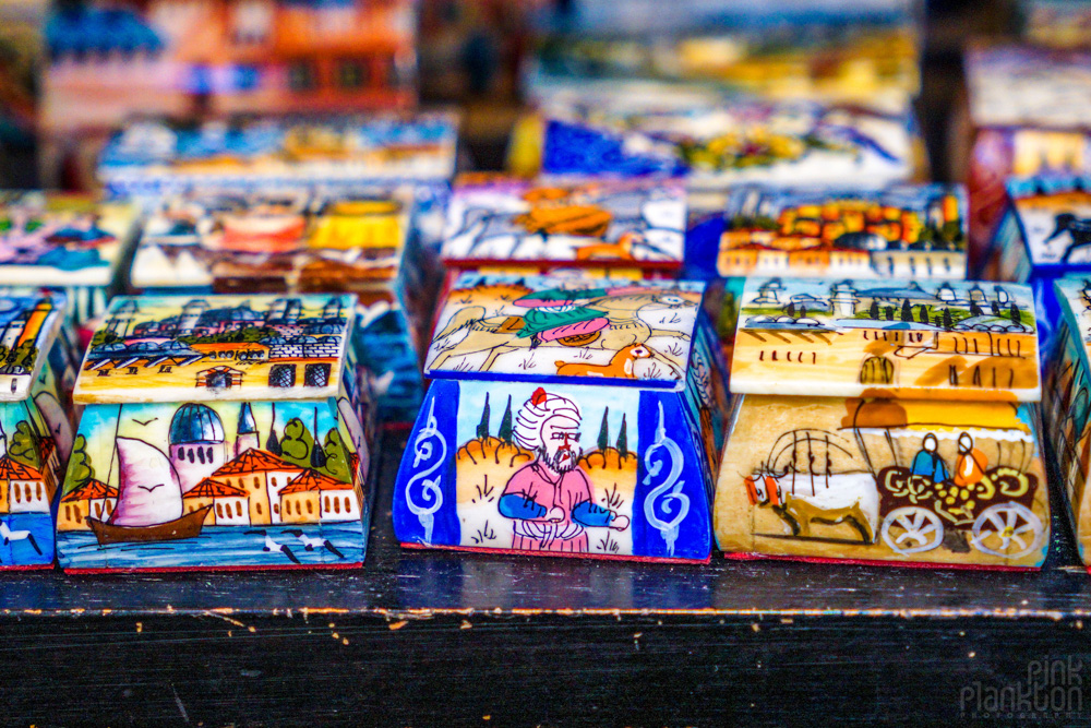 Artisan boxes in Istanbul's Grand Bazaar