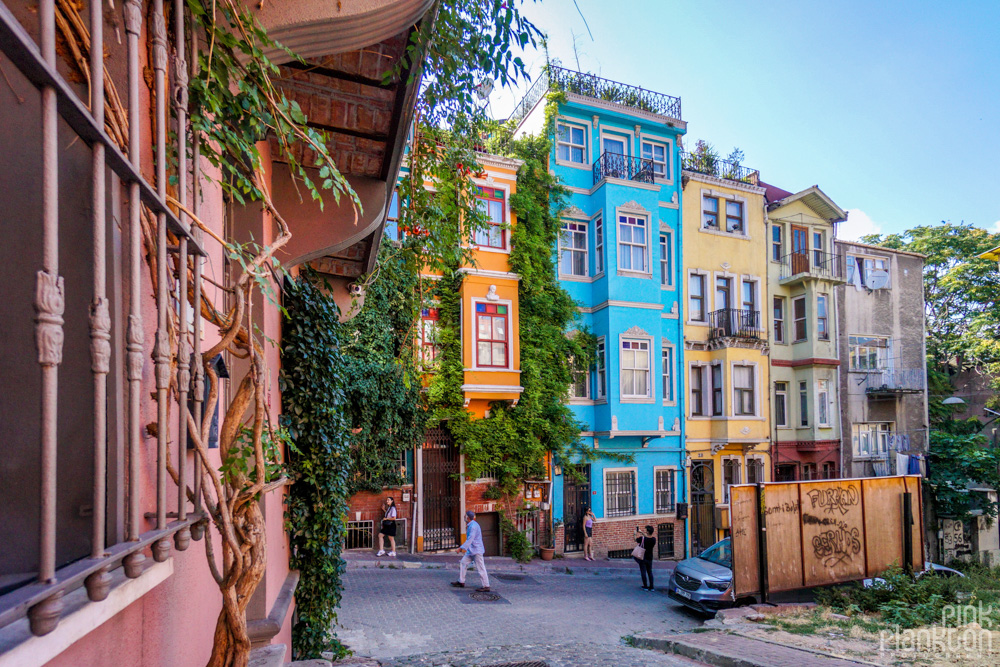 Colorful houses in Balat, Istanbul