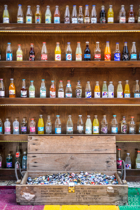soda pop shop and display in Balat, Istanbul