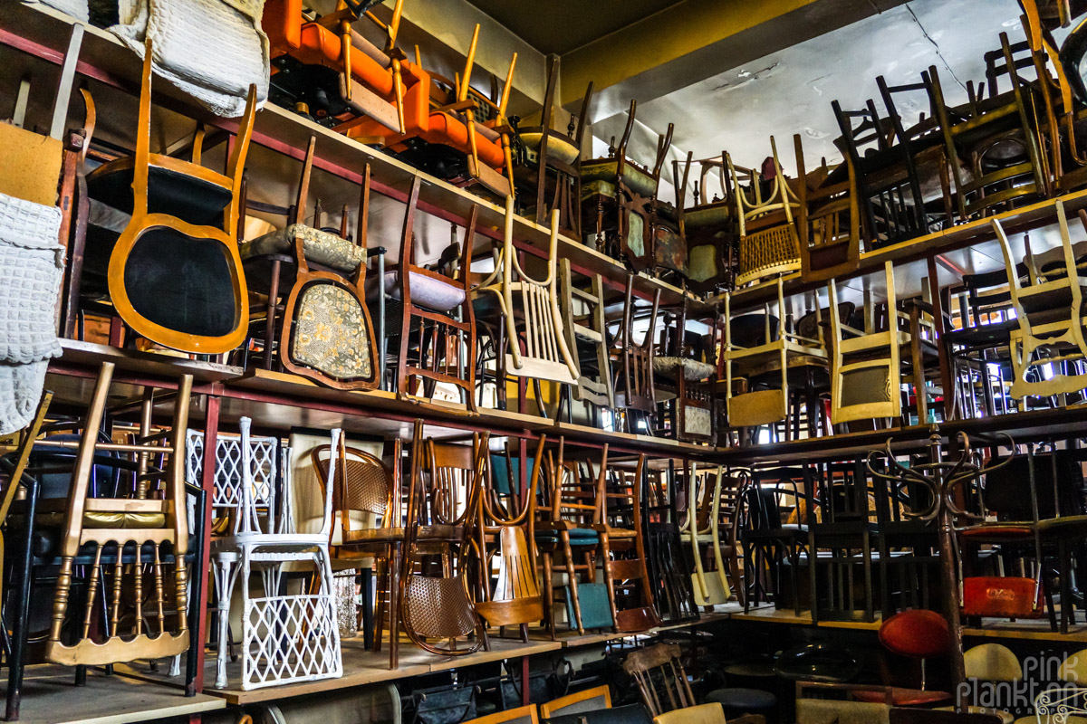 Antique chairs at Plato Platonik in Istanbul