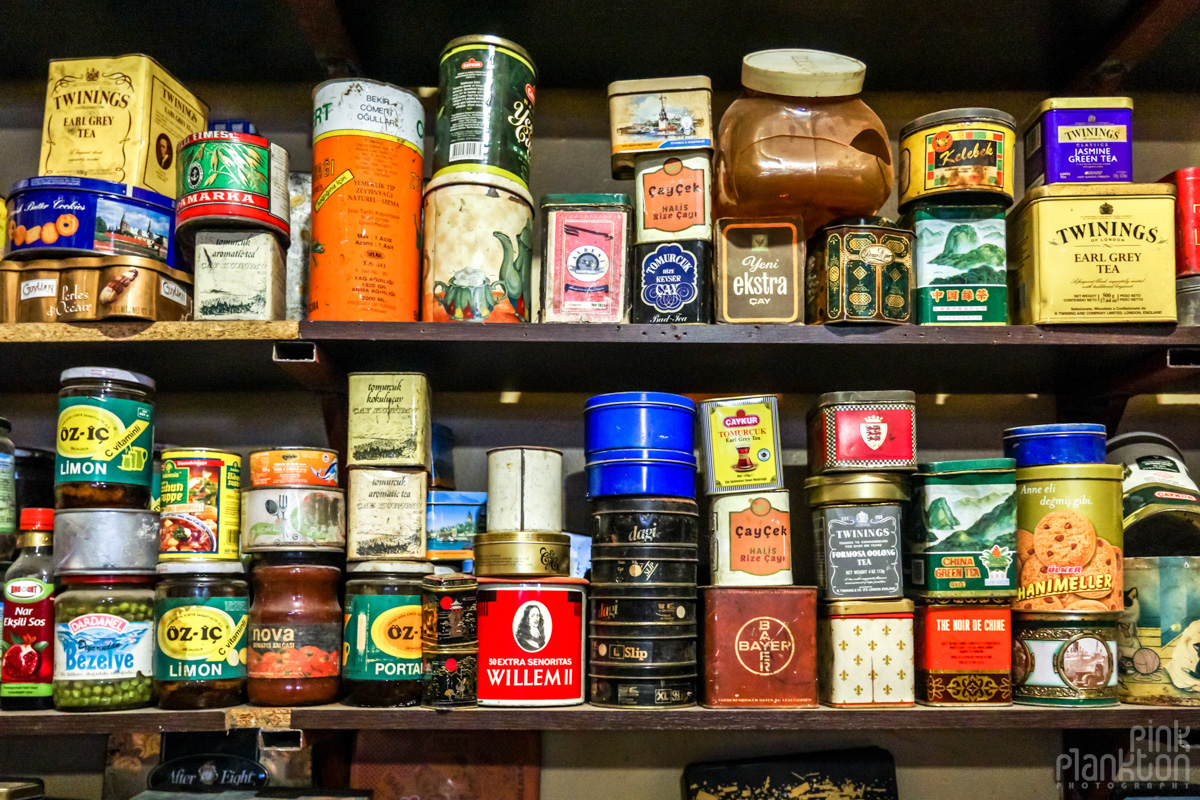 Antique food containers at Plato Platonik in Istanbul