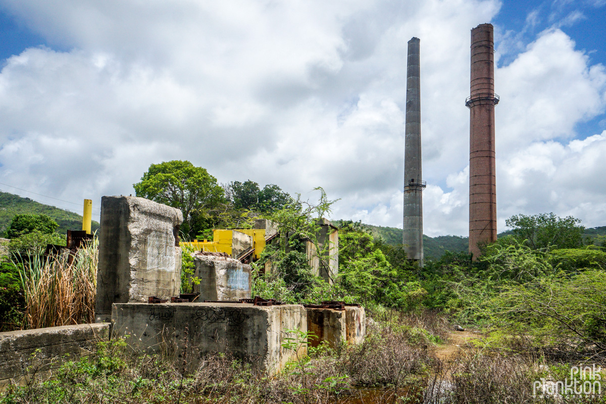 Abandoned sugar mill in Guanica Puerto Rico