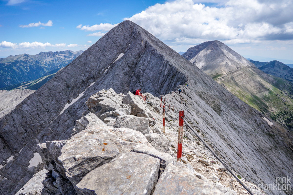 Man sitting on Koncheto Ridge in Bulgaria