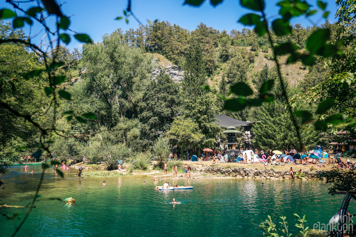 View of the river and Swamp Stage at Modem Festival