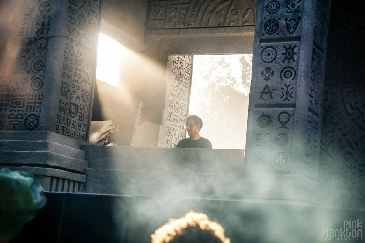 DJ playing Swamp Stage at Modem Festival