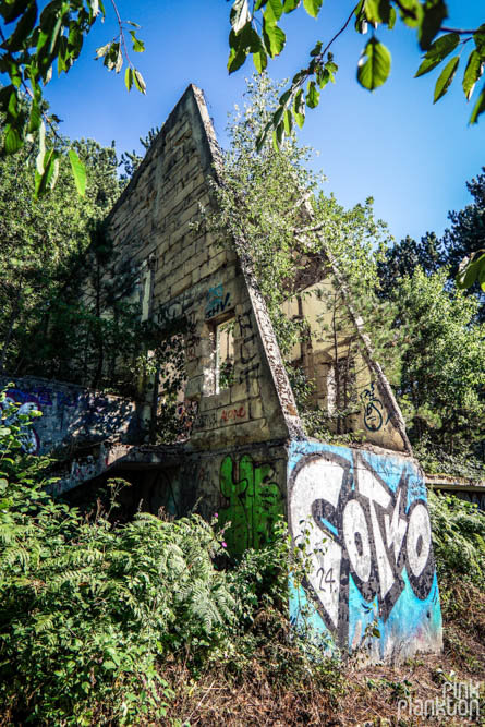 Abandoned bobsled track in Sarajevo