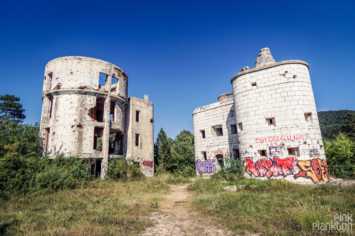 Abandoned Bistrik Tower in Sarajevo