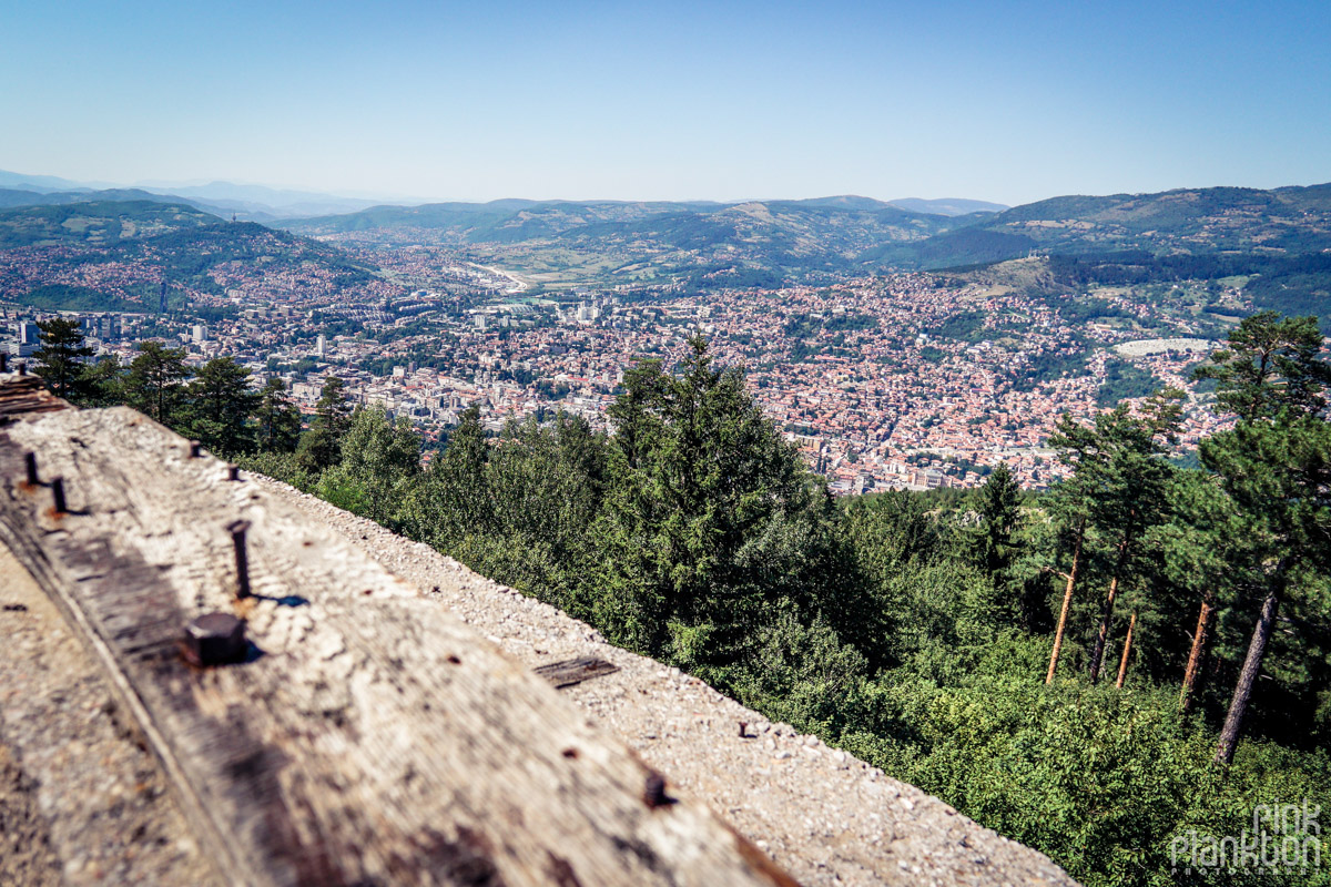 View of Sarajevo from top of Bistrik Tower