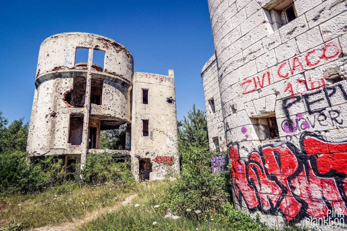 Abandoned Bistrik Tower in Sarajevo