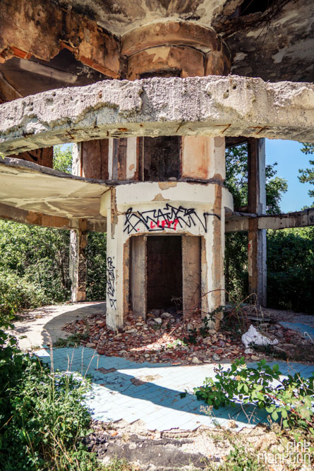 Abandoned Bistrik Tower in Sarajevo