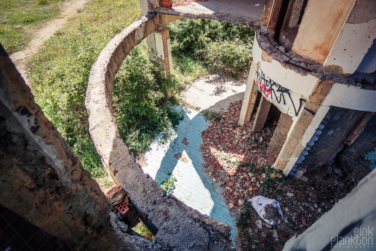 Abandoned Bistrik Tower in Sarajevo