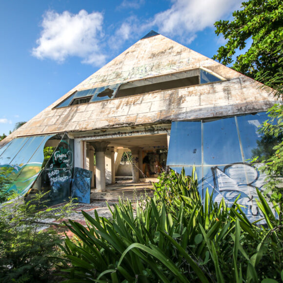 An Abandoned Egyptian Pyramid Mansion in Playa Del Carmen, Mexico